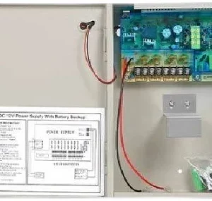 5 amp 12vdc powersupply (with space for 12v 7ah battery for backup)