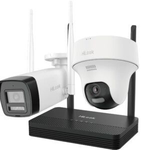 hilook 2mp h.265 one bullet + one turret wifi nvs kit