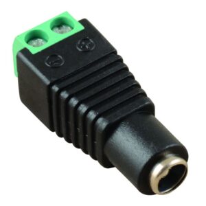dc female connector with 2 small screws