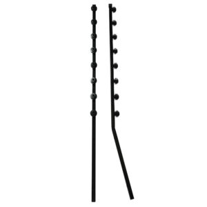 square tube 20x20x1.6mm 10l w black angled