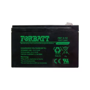12v 7.2ah forbatt sealed lead acid battery