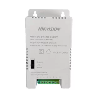 hikvision 12 volts 4 channel cctv power supply ds 2fa1225 c4 (eur)