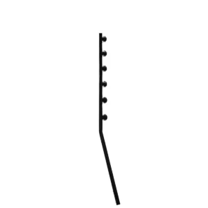 nemtek fence pole 6l bottom angle black angle tube